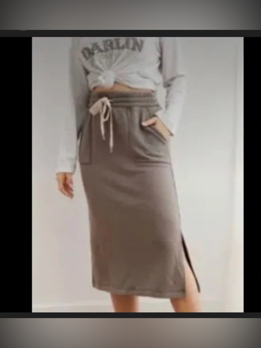 Aerie drawstring waist skirt